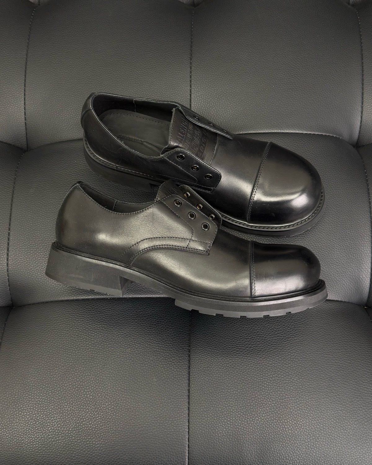 Schwarze Derby-Schuhe – Herren