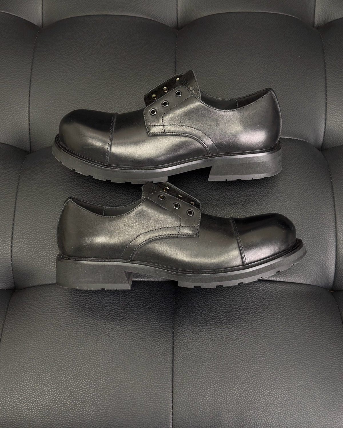Schwarze Derby-Schuhe – Herren