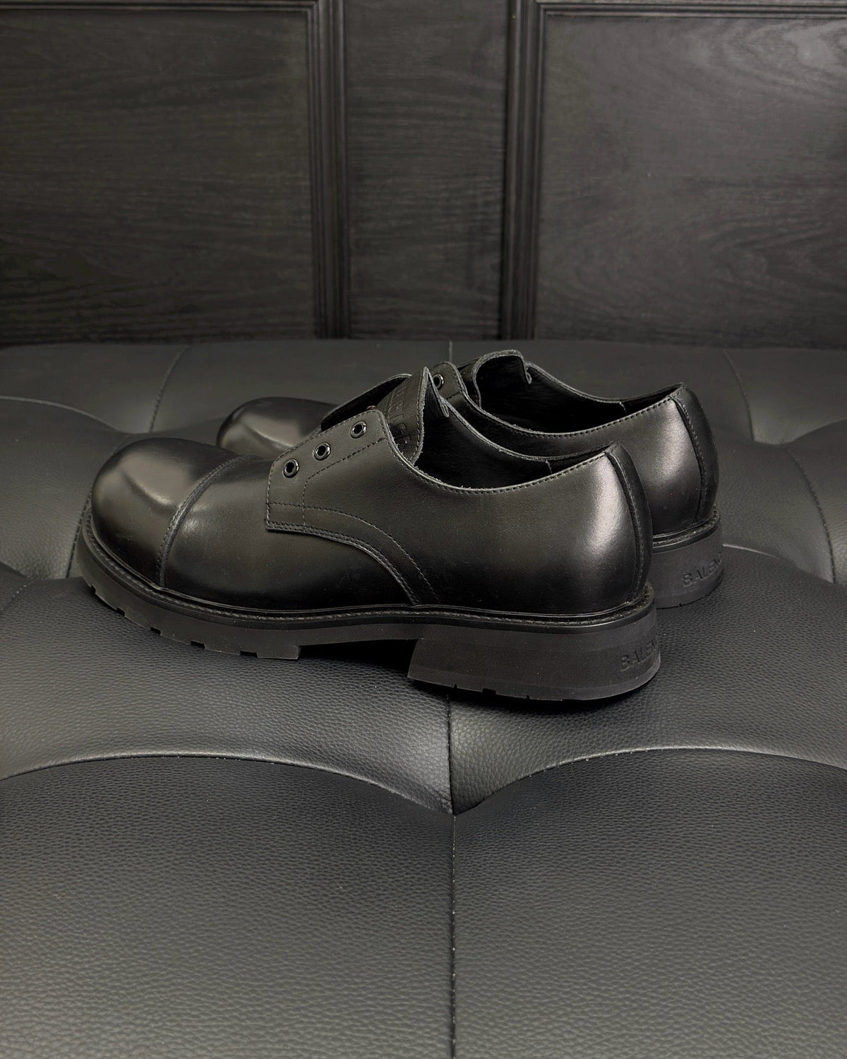 Schwarze Derby-Schuhe – Herren