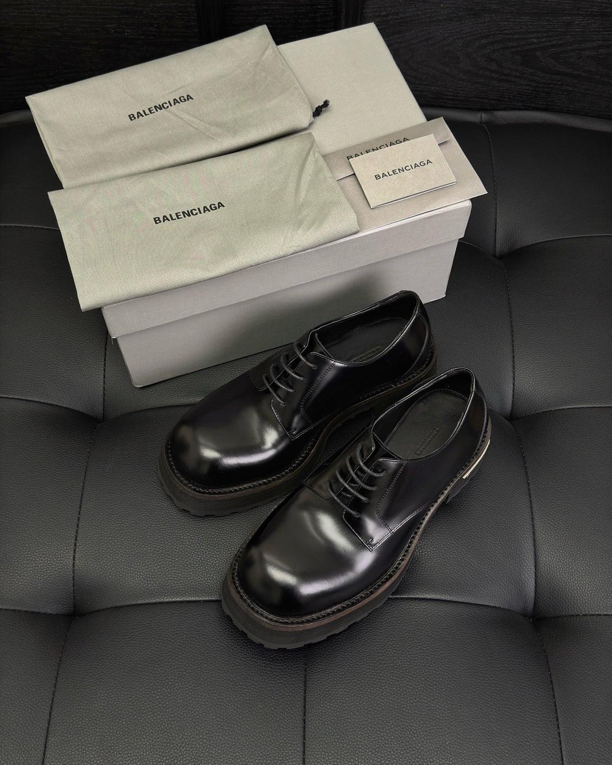 Schwarze Derby-Schuhe – Herren
