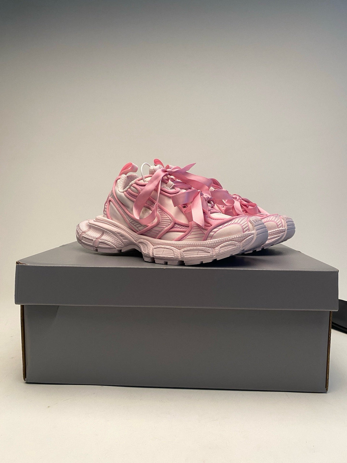 Pink Mesh-Einsätze klobig - Damen