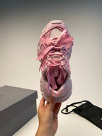 Pink Mesh-Einsätze klobig - Damen