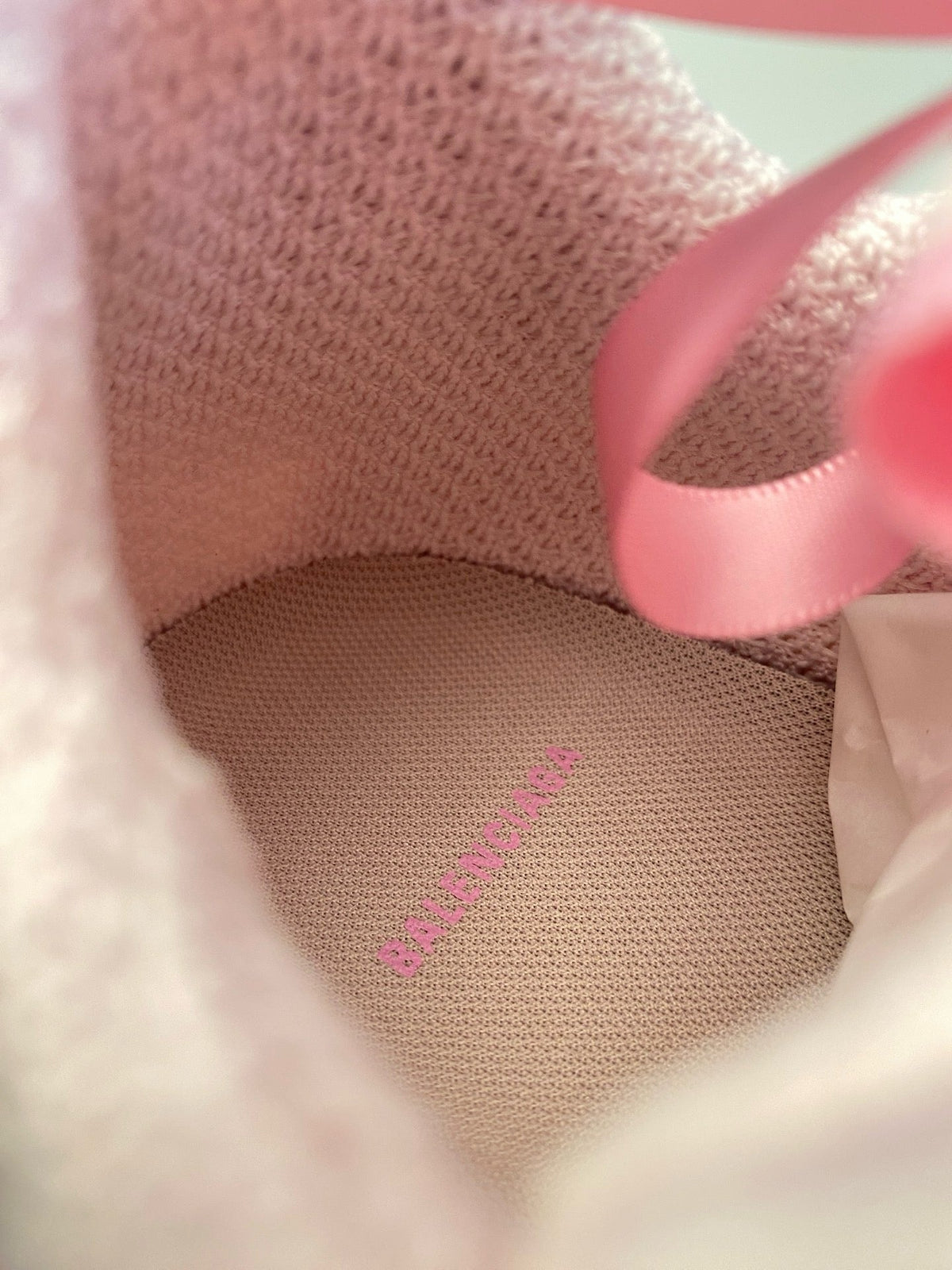 Pink Mesh-Einsätze klobig - Damen