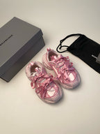 Pink Mesh-Einsätze klobig - Damen