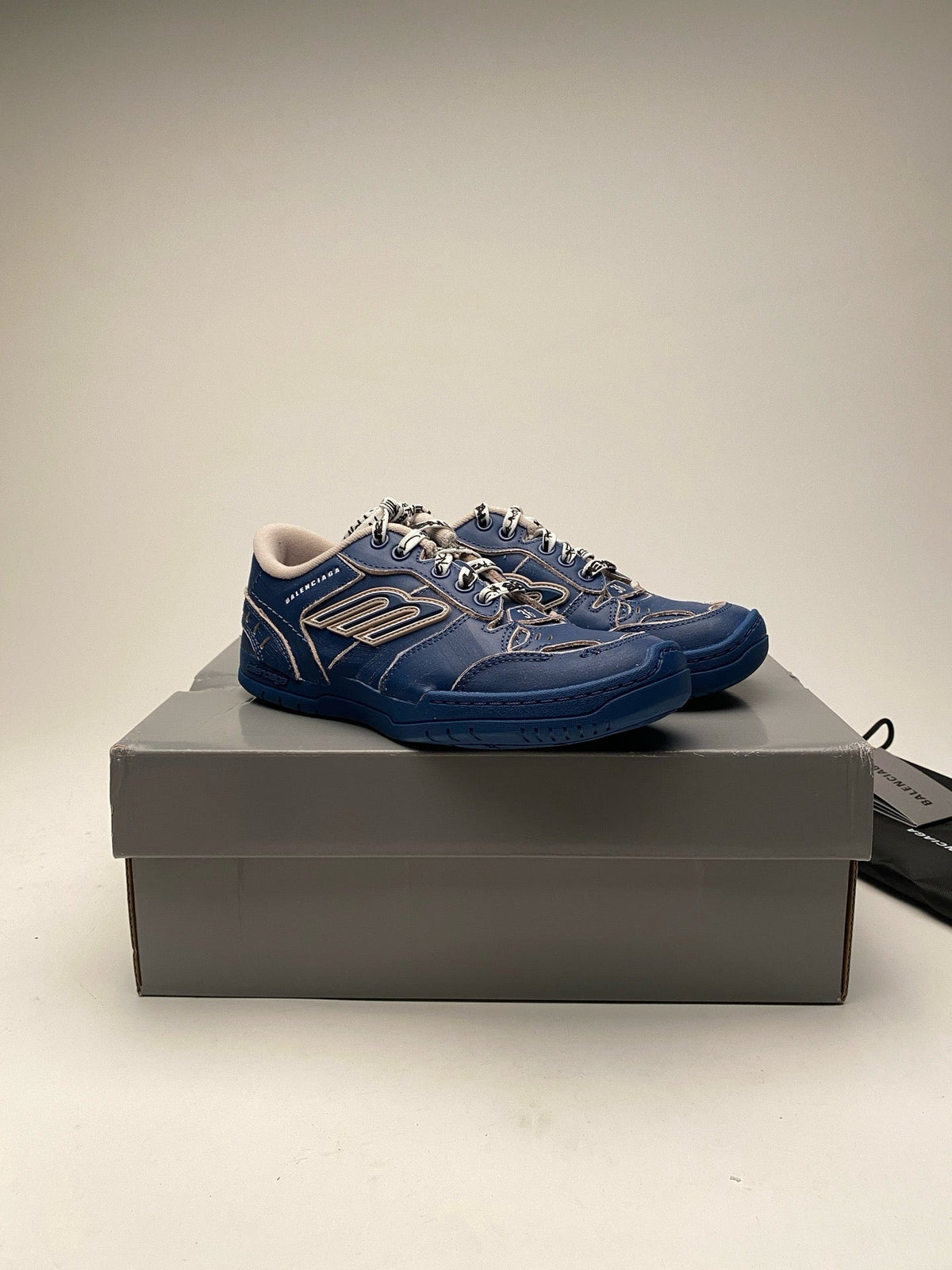 Blue and Pink Sneakers