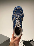 Blue and Pink Sneakers