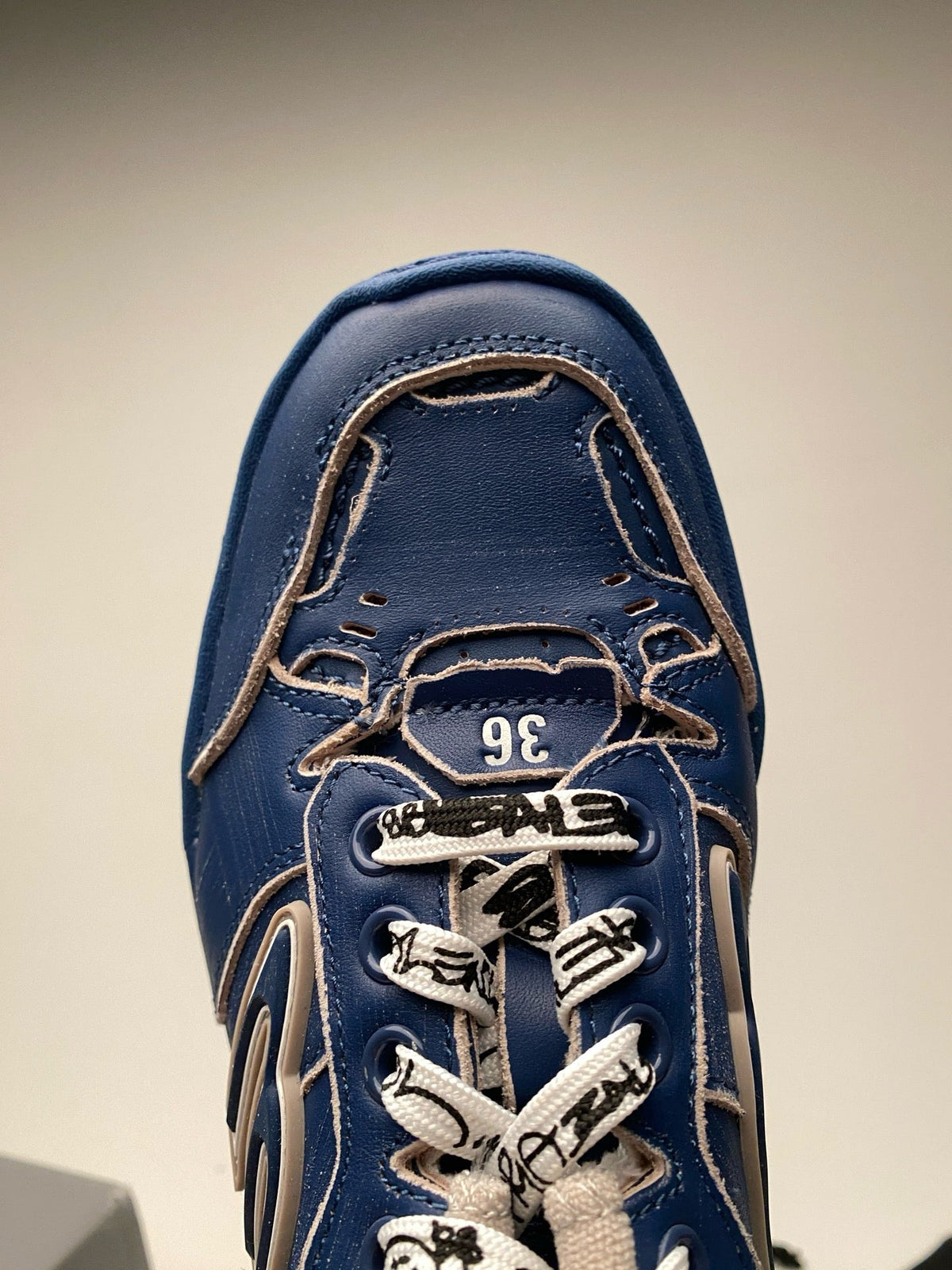 Blue and Pink Sneakers