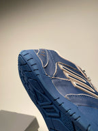 Blue and Pink Sneakers
