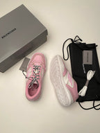 Blue and Pink Sneakers