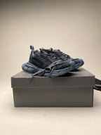 Caged Panel Runner Blue Grey Sneakers