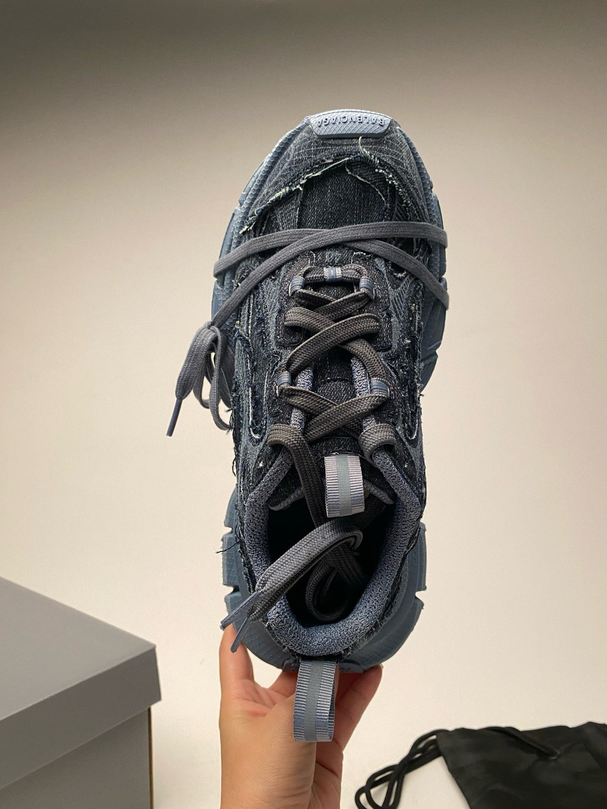 Panelled Runner Black Sneakers