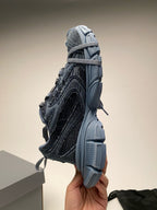 Caged Panel Runner Blue Grey Sneakers