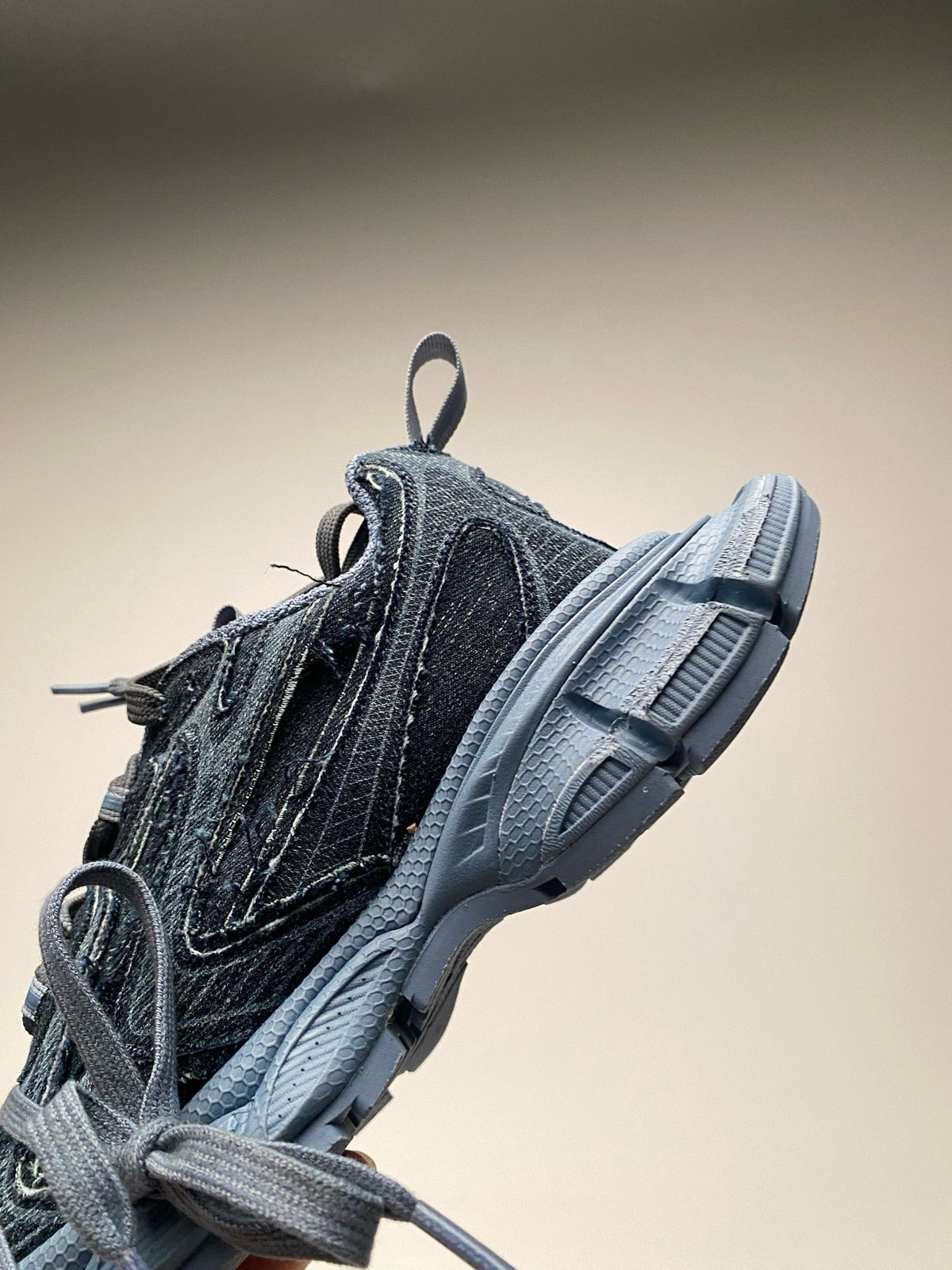 Panelled Runner Black Sneakers