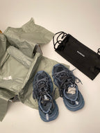 Caged Panel Runner Blue Grey Sneakers
