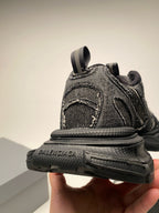 Caged Panel Runner Blue Grey Sneakers
