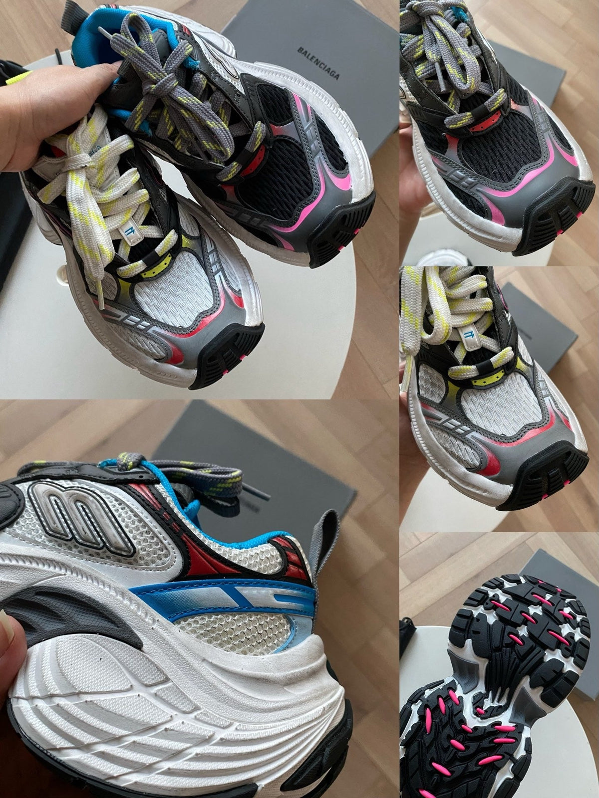 Caged Panel Runner Dark Multicolour Sneakers