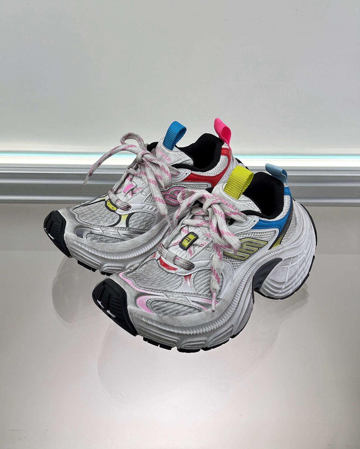 Caged Panel Runner Multicolour Sneakers