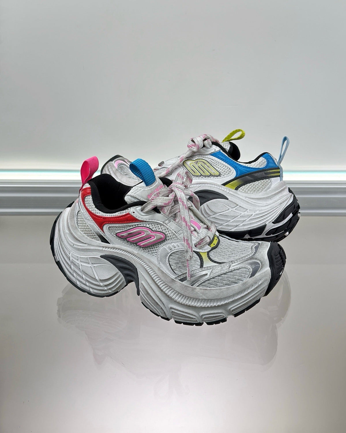 Caged Panel Runner Multicolour Sneakers