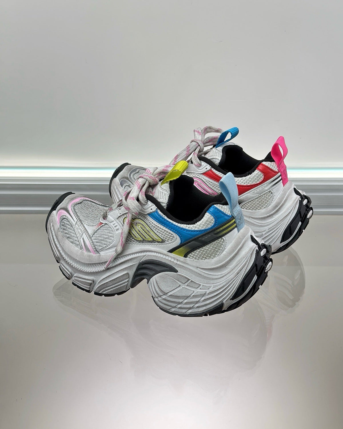 Caged Panel Runner Multicolour Sneakers