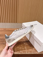Rote Leder-Low-Top-Sneaker – Damen