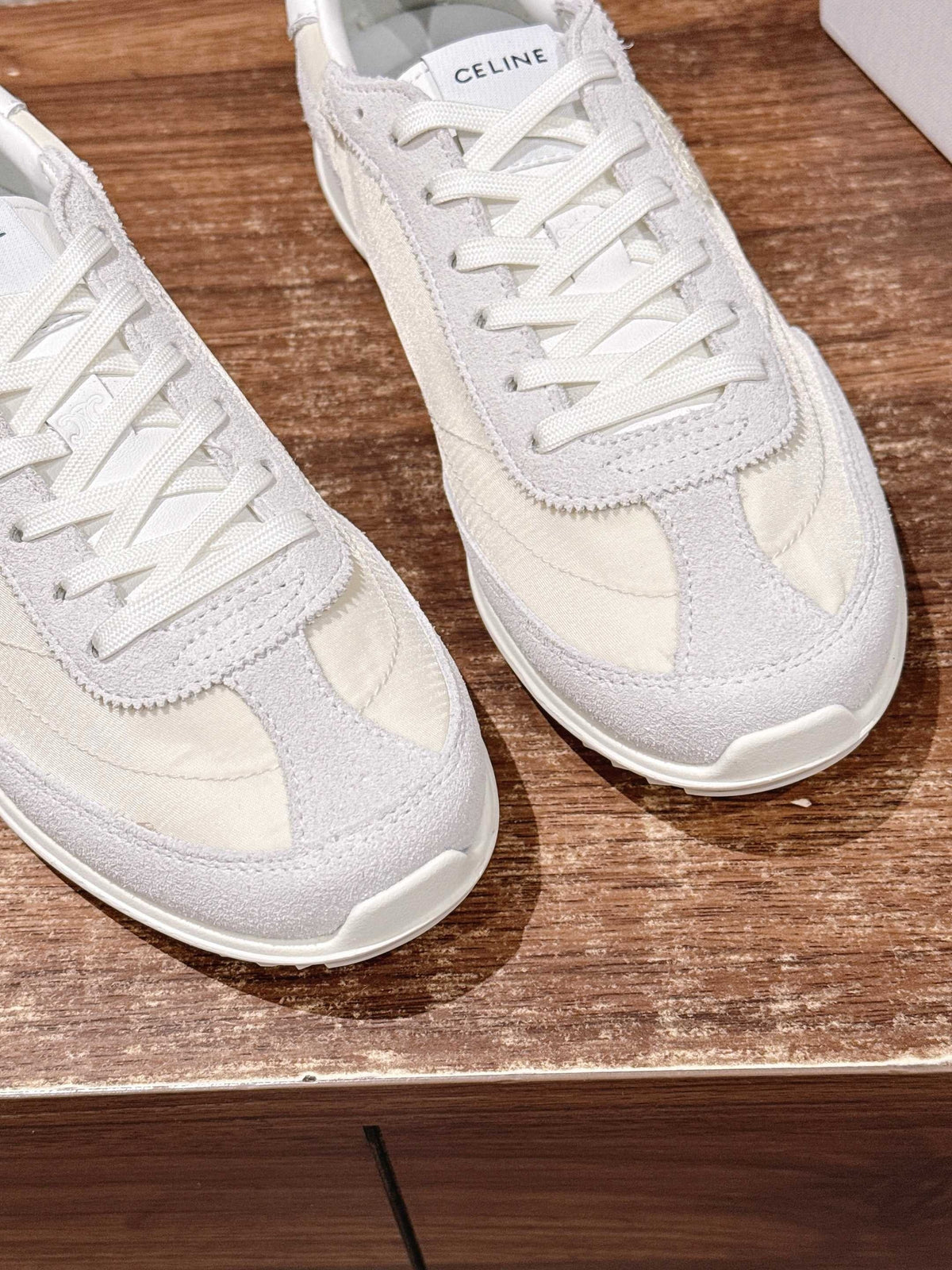 White Leather Cupsole Low-Top - Women's