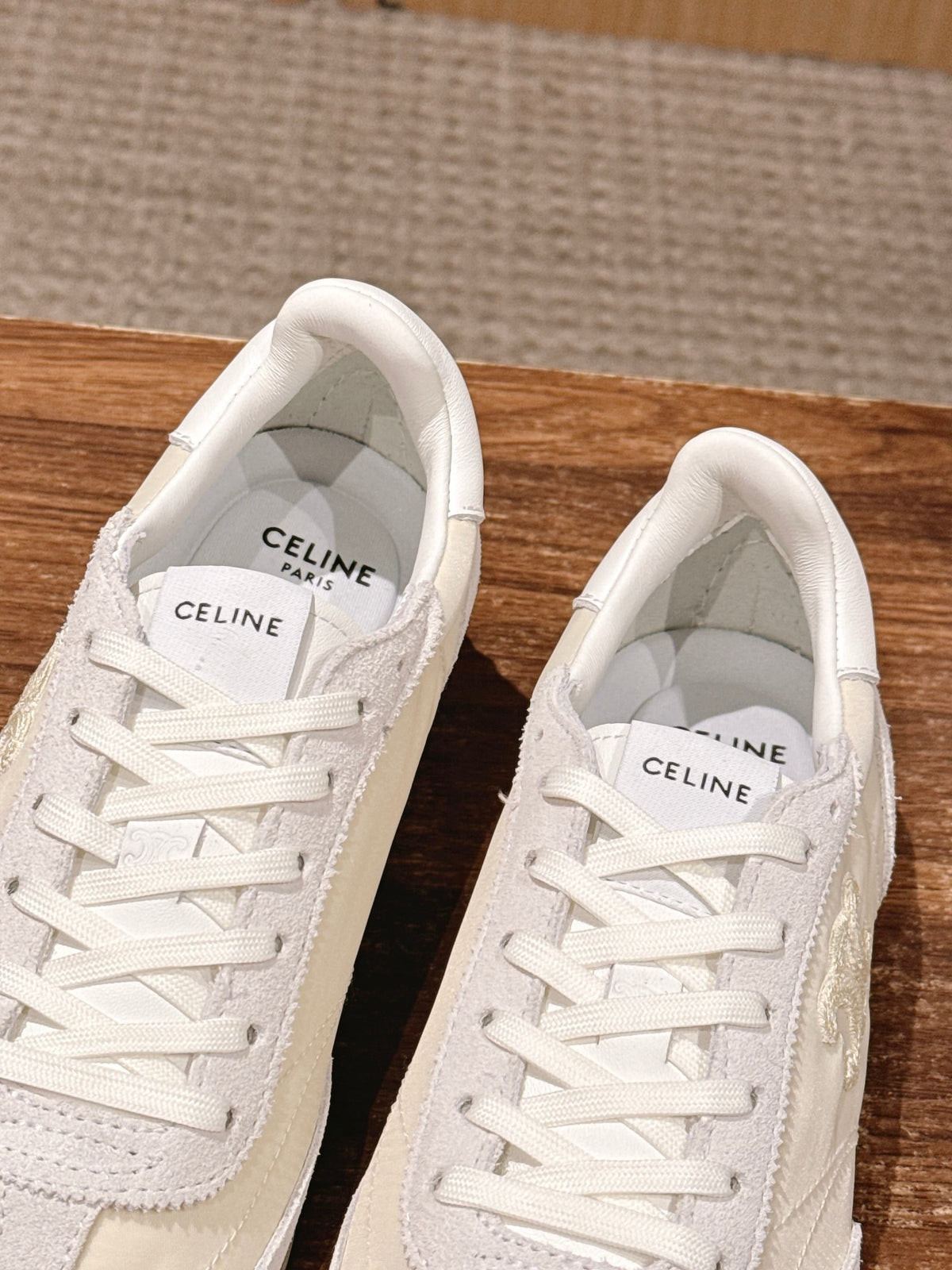 White Leather Cupsole Low-Top - Women's
