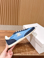 White Leather Cupsole Low-Top - Women's