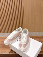 White Leather Cupsole Low-Top - Women's