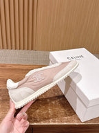 White Leather Cupsole Low-Top - Women's