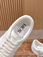 White Leather Cupsole Low-Top - Men's