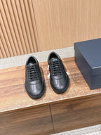 White Leather Cupsole Low-Top - Men's