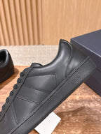 White Leather Cupsole Low-Top - Men's