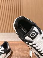 Herren-Sneaker aus Leder mit niedrigem Schaft, blau und weiß