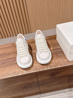 White and Blue Sneakers