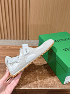 Grey Suede Buckle Strap Low-Top - Women's
