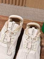 White Leather Plain Low-Top - Women's