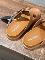 Black Leather Plain Double Strap - Women's