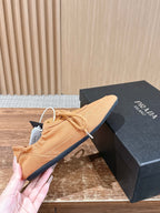Black Mesh Plain Low-Top - Women's