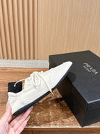 Black Mesh Plain Low-Top - Women's