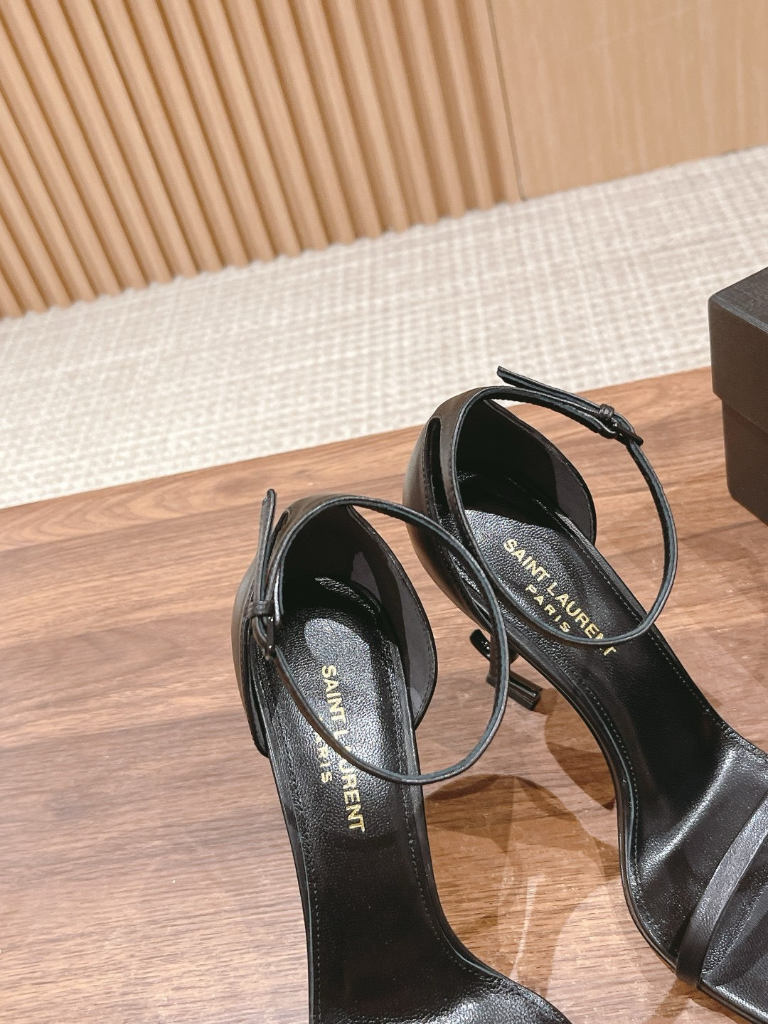 Glossy Matte Black Heels