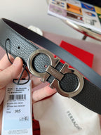 Black and Silver Belt