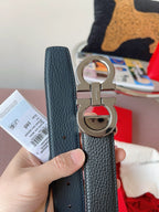 Black and Silver Belt