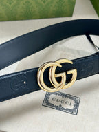 Double G Gold Schnallengürtel