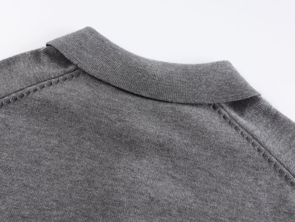 Schwarzes Baumwoll-Langarmshirt mit Brustaufdruck – Herren