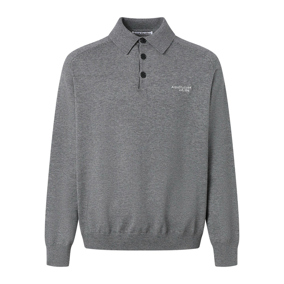 Schwarzes Baumwoll-Langarmshirt mit Brustaufdruck – Herren