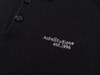 Black Cotton Chest Text Long-Sleeve - Men's