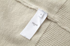 Cremefarbenes Baumwoll-Rundhals-Sweatshirt mit Kutschengrafik – Herren