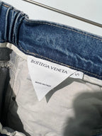 Blue Denim Faded Wide-Leg – Herren