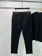 Schwarze Reine Schurwolle Gerader Schnitt – Damen