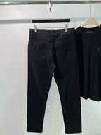 Schwarze Reine Schurwolle Gerader Schnitt – Damen